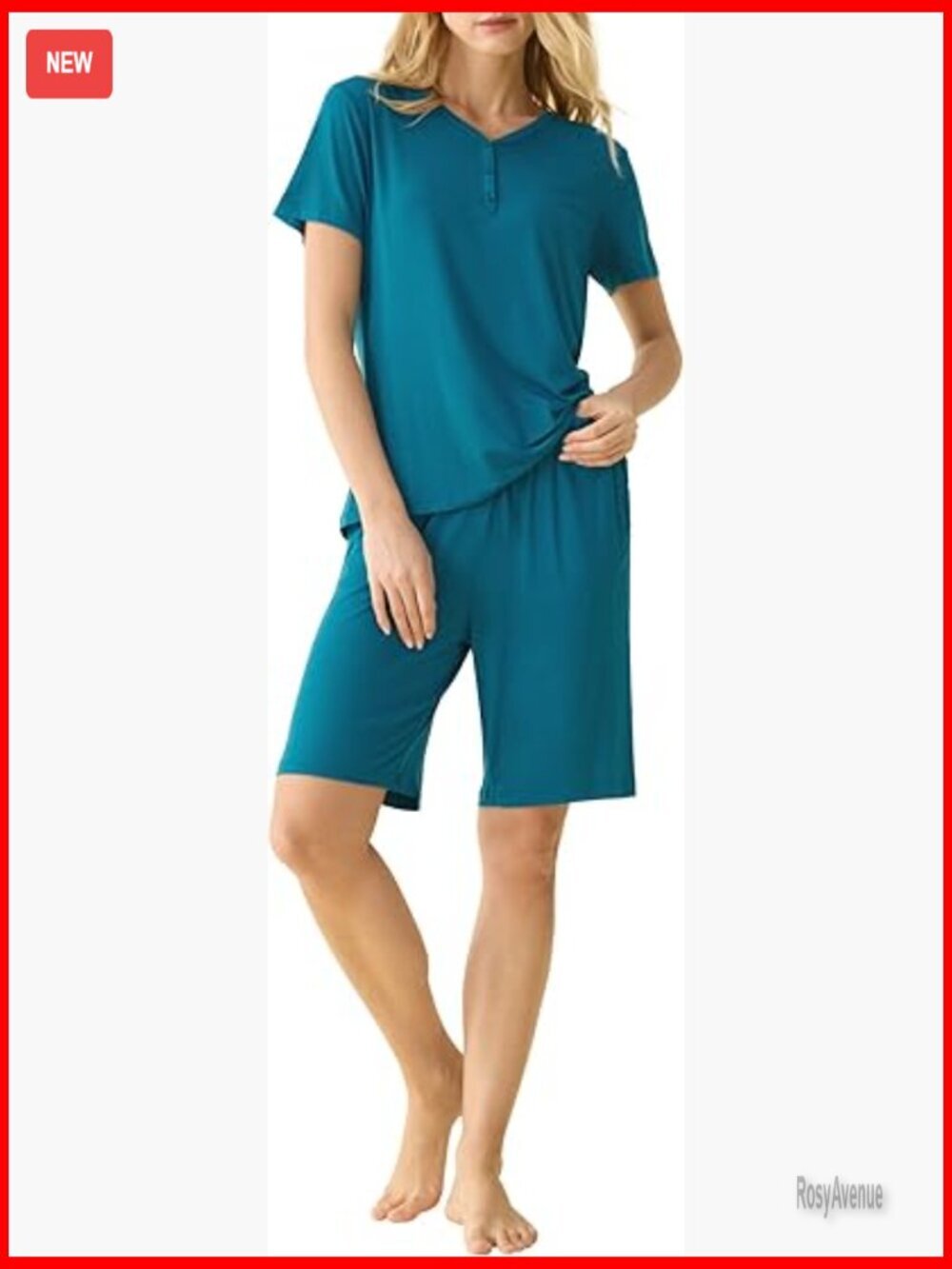 Women's Viscose Pajama Set Bermuda Shorts Sleepwear